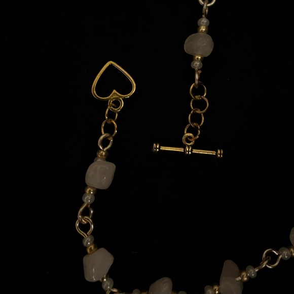 1/20/23*** - 3 for $21 wire wrapped rose quartz beaded necklace - Picture 3 of 4